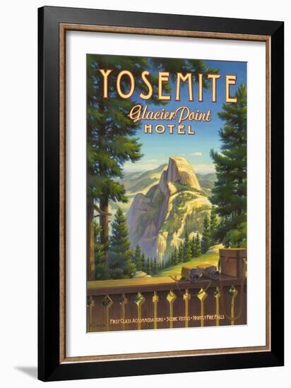 Yosemite, Glacier Point Hotel-Kerne Erickson-Framed Art Print