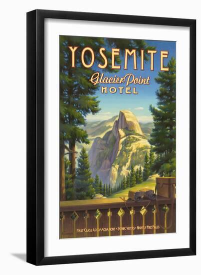 Yosemite, Glacier Point Hotel-Kerne Erickson-Framed Art Print
