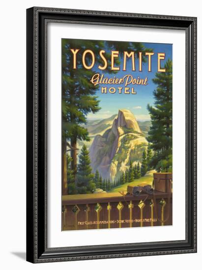 Yosemite, Glacier Point Hotel-Kerne Erickson-Framed Art Print