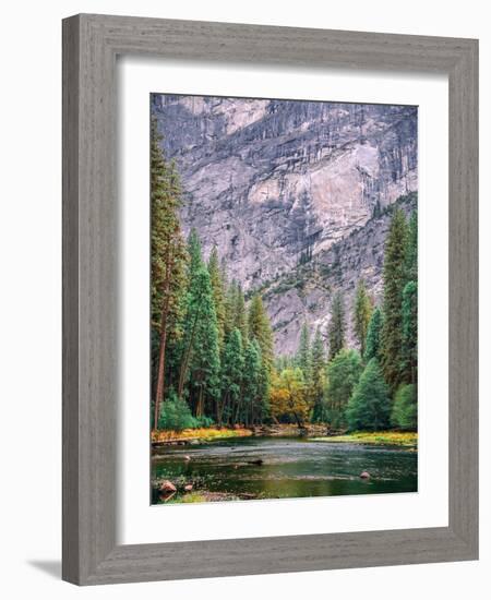 Yosemite Merced River Tall View-Steven Maxx-Framed Photographic Print