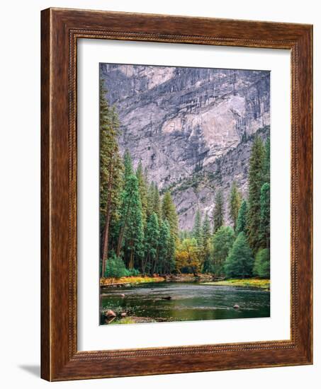 Yosemite Merced River Tall View-Steven Maxx-Framed Photographic Print