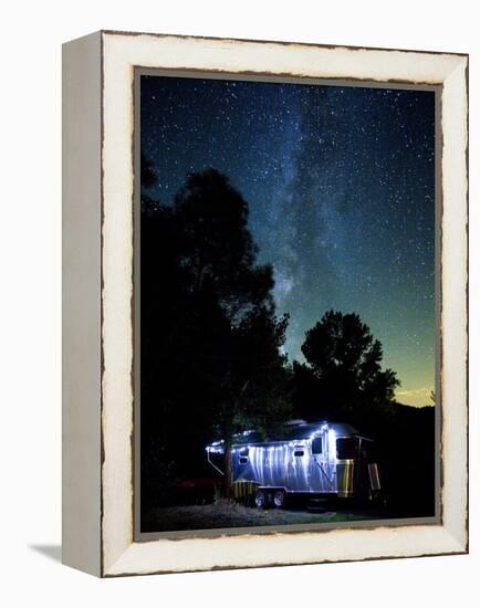 Yosemite National Park, California: an Airstream Parked Just Outside the Park in El Portal.-Ian Shive-Framed Premier Image Canvas