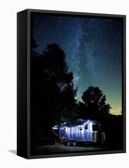 Yosemite National Park, California: an Airstream Parked Just Outside the Park in El Portal.-Ian Shive-Framed Premier Image Canvas