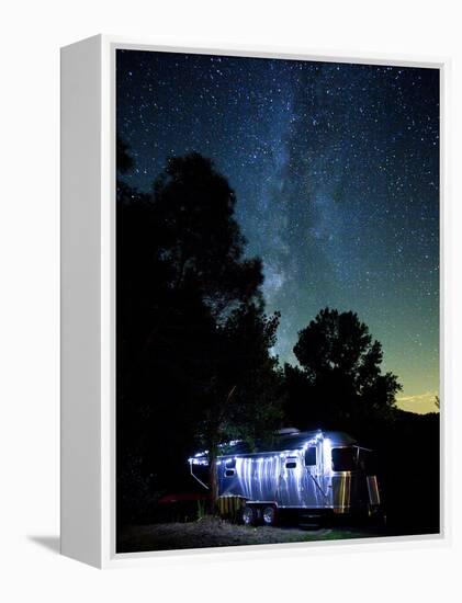 Yosemite National Park, California: an Airstream Parked Just Outside the Park in El Portal.-Ian Shive-Framed Premier Image Canvas