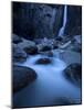Yosemite National Park, California: Lower Yosemite Falls under Moonlight.-Ian Shive-Mounted Photographic Print