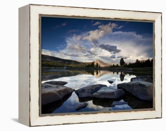 Yosemite National Park, California: Sunset Light on Tuolumne River and Meadows-Ian Shive-Framed Premier Image Canvas