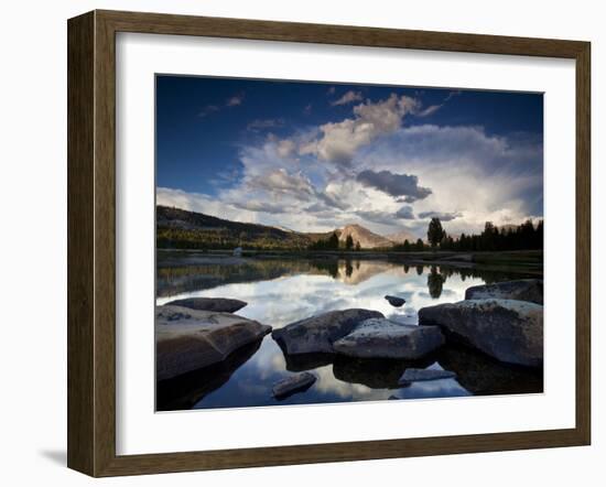 Yosemite National Park, California: Sunset Light on Tuolumne River and Meadows-Ian Shive-Framed Photographic Print