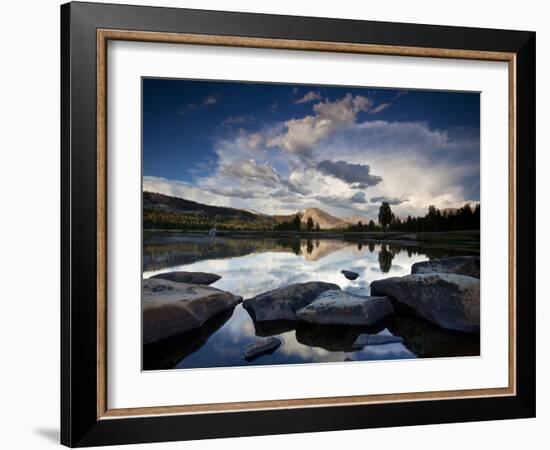 Yosemite National Park, California: Sunset Light on Tuolumne River and Meadows-Ian Shive-Framed Photographic Print