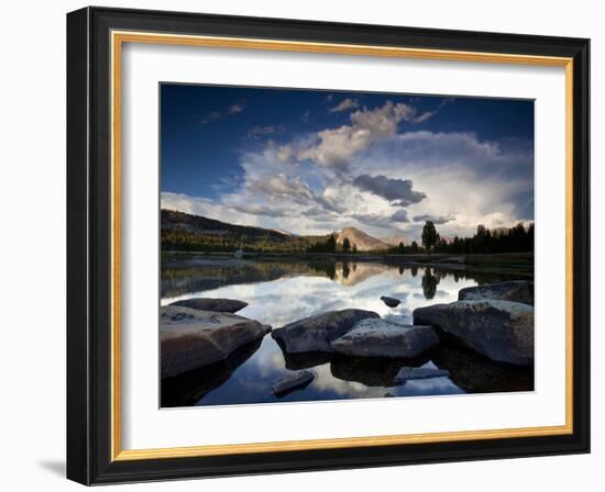 Yosemite National Park, California: Sunset Light on Tuolumne River and Meadows-Ian Shive-Framed Photographic Print