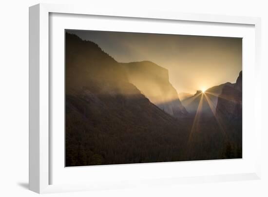 Yosemite National Park, California, USA: The Yosemite Valley During Sunrise-Axel Brunst-Framed Photographic Print