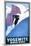 Yosemite National Park, California - Winter Sports Skiing Promotional Poster-Lantern Press-Mounted Art Print