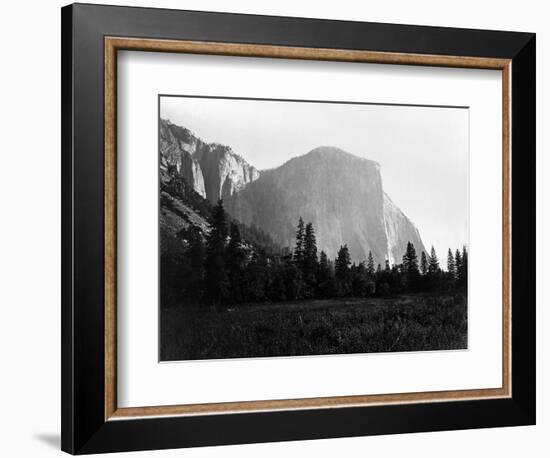 Yosemite National Park, El Capitan Photograph - Yosemite, CA-Lantern Press-Framed Art Print