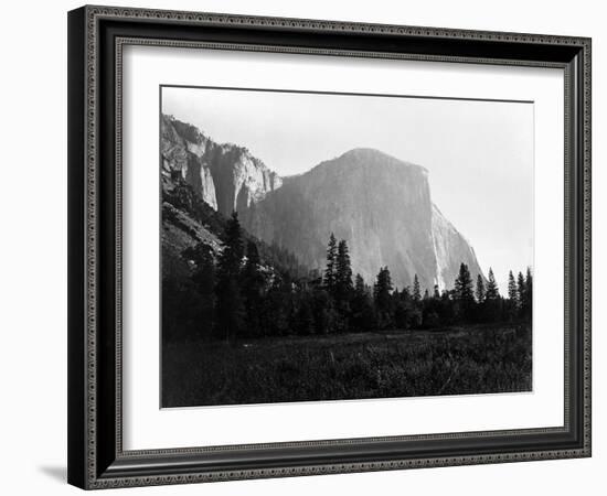 Yosemite National Park, El Capitan Photograph - Yosemite, CA-Lantern Press-Framed Art Print