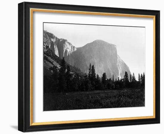 Yosemite National Park, El Capitan Photograph - Yosemite, CA-Lantern Press-Framed Art Print