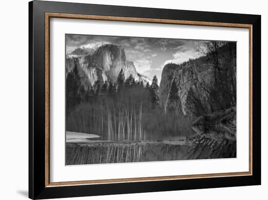 Yosemite Reflection 2 BW-Moises Levy-Framed Photographic Print