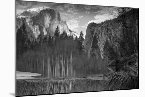 Yosemite Reflection 2 BW-Moises Levy-Mounted Photographic Print