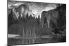 Yosemite Reflection 2 BW-Moises Levy-Mounted Photographic Print