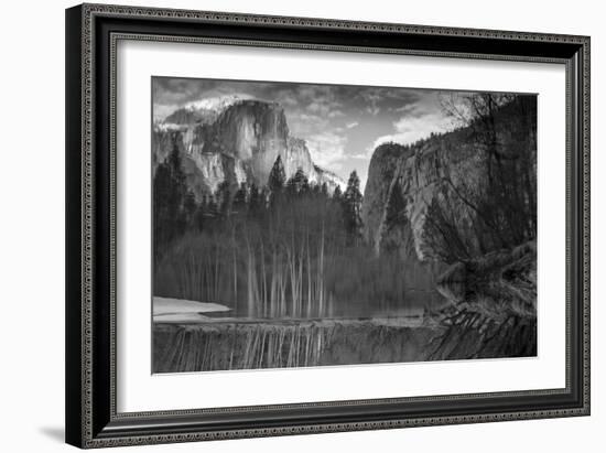 Yosemite Reflection 2 BW-Moises Levy-Framed Photographic Print