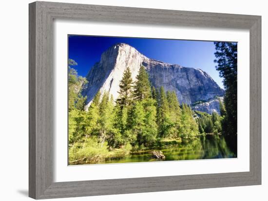 Yosemite Scenic withe the El Capitan-George Oze-Framed Photographic Print