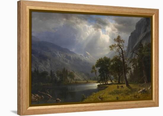 Yosemite Valley, 1866 (Oil on Canvas)-Albert Bierstadt-Framed Premier Image Canvas