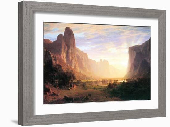 Yosemite Valley 3-Albert Bierstadt-Framed Art Print