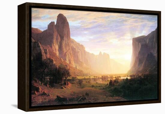 Yosemite Valley 3-Albert Bierstadt-Framed Stretched Canvas