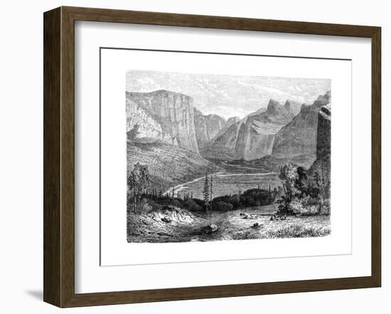 Yosemite Valley, California, 19th Century-Paul Huet-Framed Giclee Print