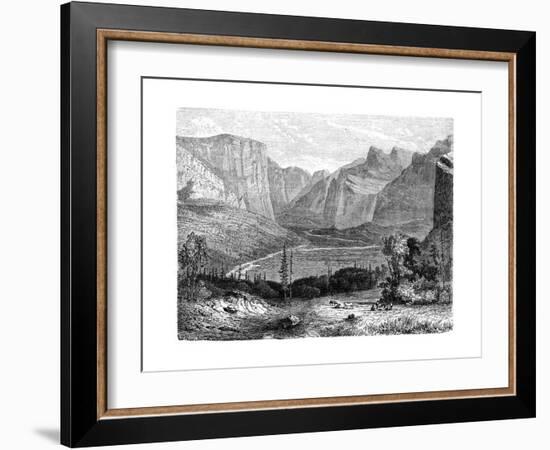 Yosemite Valley, California, 19th Century-Paul Huet-Framed Giclee Print