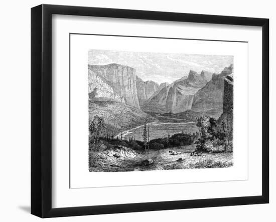 Yosemite Valley, California, 19th Century-Paul Huet-Framed Giclee Print