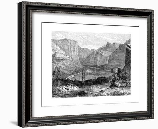 Yosemite Valley, California, 19th Century-Paul Huet-Framed Giclee Print