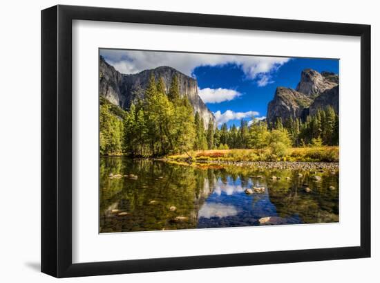 Yosemite Valley & El Capitan-null-Framed Art Print