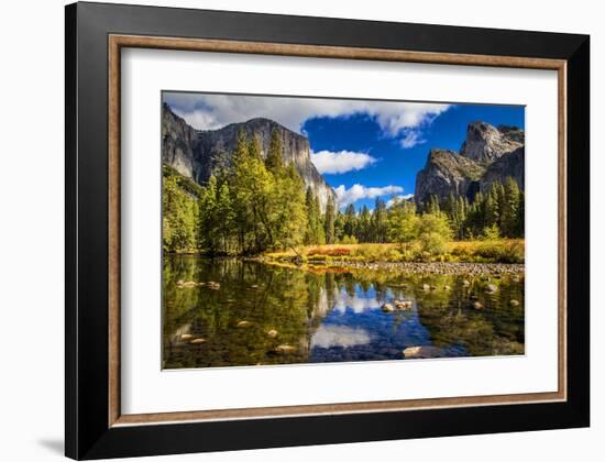 Yosemite Valley & El Capitan-null-Framed Art Print