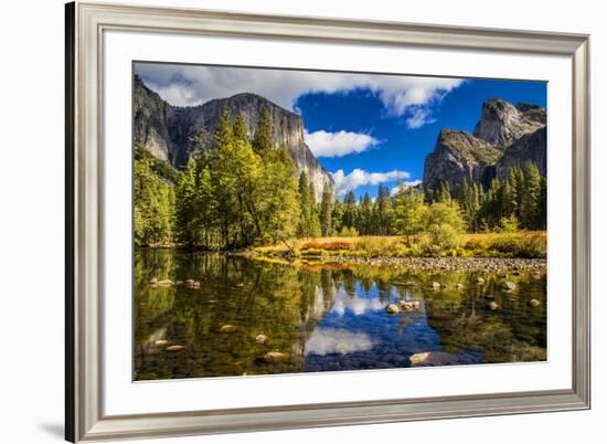 Yosemite Valley & El Capitan-null-Framed Art Print