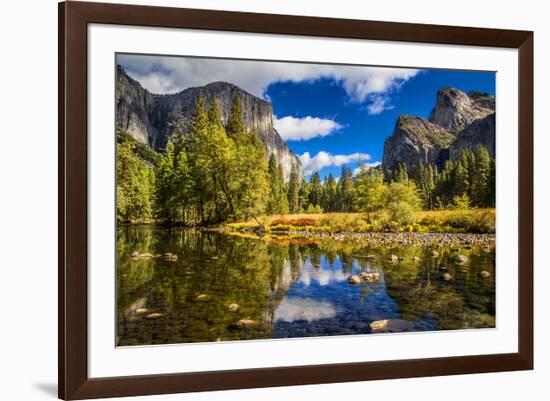 Yosemite Valley & El Capitan-null-Framed Art Print