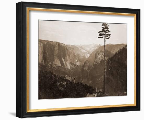 Yosemite Valley from the Best General View, 1866-Carleton Watkins-Framed Art Print