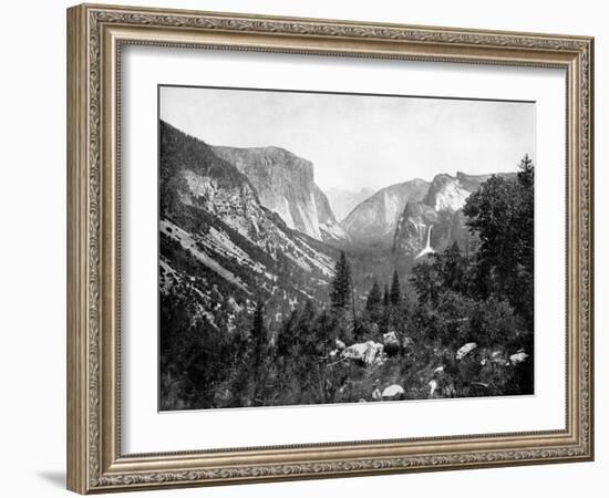 Yosemite Valley From-John L Stoddard-Framed Giclee Print