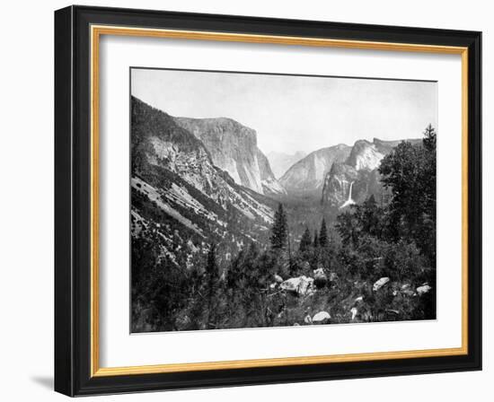 Yosemite Valley From-John L Stoddard-Framed Giclee Print