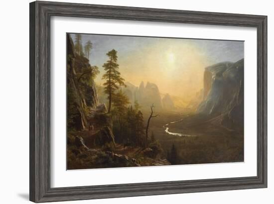 Yosemite Valley, Glacier Point Trail, c.1873-Albert Bierstadt-Framed Giclee Print