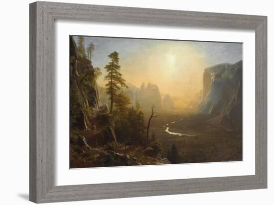 Yosemite Valley, Glacier Point Trail, c.1873-Albert Bierstadt-Framed Giclee Print