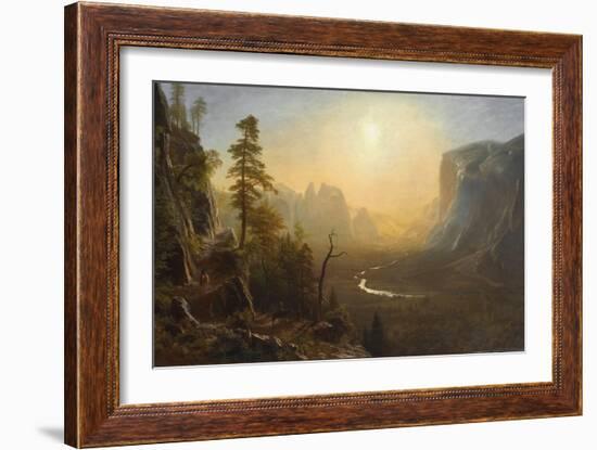 Yosemite Valley, Glacier Point Trail, c.1873-Albert Bierstadt-Framed Giclee Print