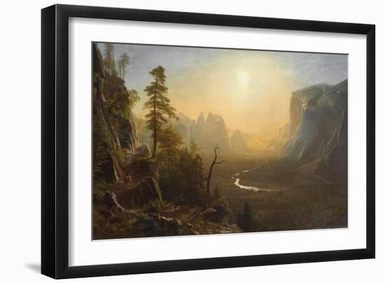 Yosemite Valley, Glacier Point Trail, c.1873-Albert Bierstadt-Framed Giclee Print