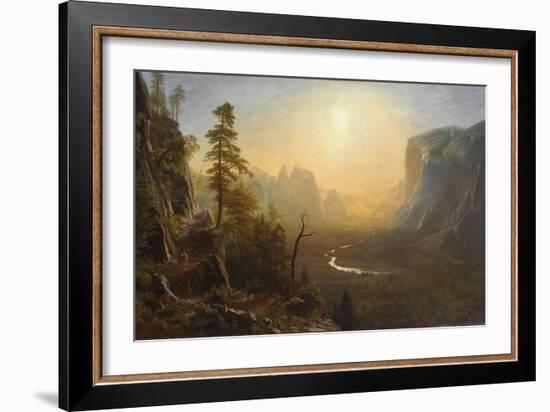 Yosemite Valley, Glacier Point Trail, c.1873-Albert Bierstadt-Framed Giclee Print