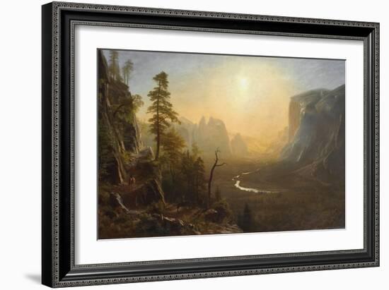 Yosemite Valley, Glacier Point Trail, c.1873-Albert Bierstadt-Framed Giclee Print