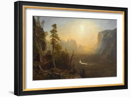 Yosemite Valley, Glacier Point Trail, c.1873-Albert Bierstadt-Framed Giclee Print