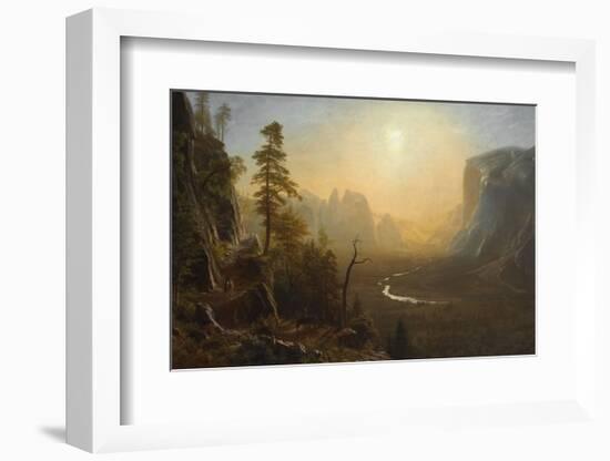 Yosemite Valley, Glacier Point Trail, ca. 1873-Albert Bierstadt-Framed Art Print