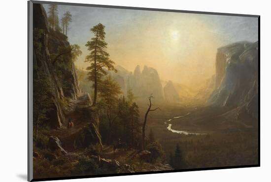 Yosemite Valley, Glacier Point Trail, ca. 1873-Albert Bierstadt-Mounted Art Print