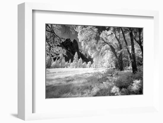 Yosemite Valley in infrared black and white, Yosemite National Park, California-Adam Jones-Framed Photographic Print