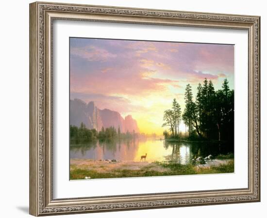 Yosemite Valley-Albert Bierstadt-Framed Giclee Print