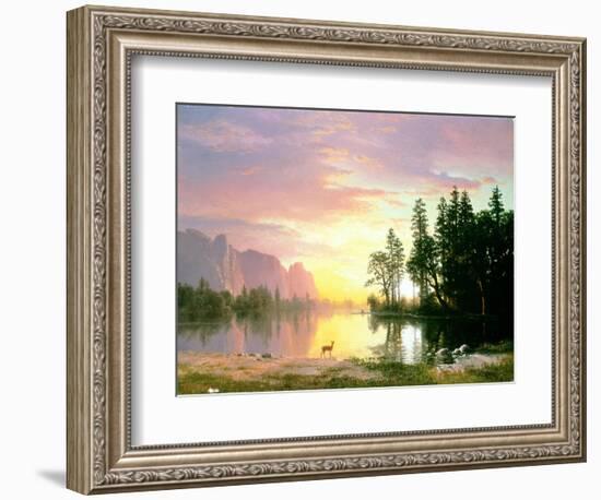 Yosemite Valley-Albert Bierstadt-Framed Giclee Print