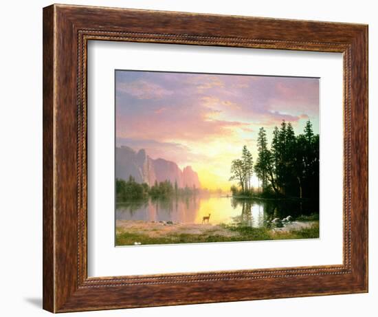 Yosemite Valley-Albert Bierstadt-Framed Giclee Print